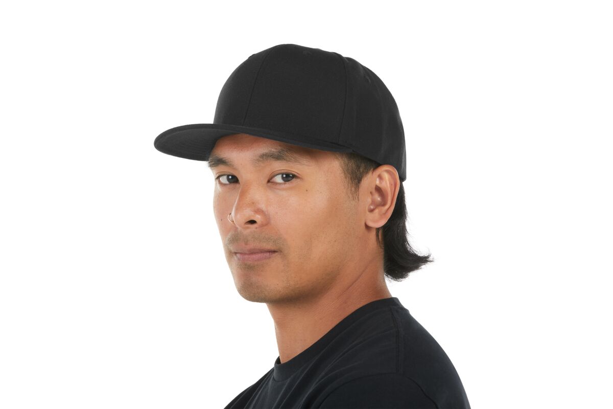 recycled-poly-classic-6-panel-hat-f7 WebPDP-HAT001002_Recycled_Poly_Classic_6Panel_Hat_Black_Studio_Harper_Studios_0723_Side_3__HAT001002OS.jpg