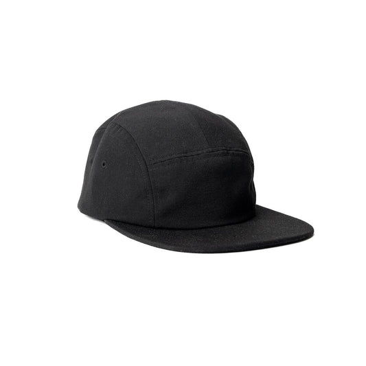recycled-poly-flat-brim-5-panel-hat-i8 Web_PDP-FlatBrim5PanelHat_Studio_Front_Black.jpg